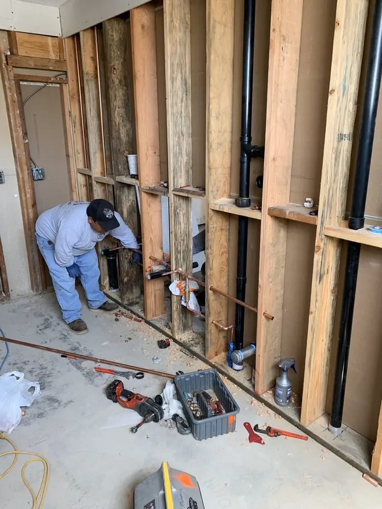 Commercial rough-in plumbing for Water Heater Replacement in Fletcher